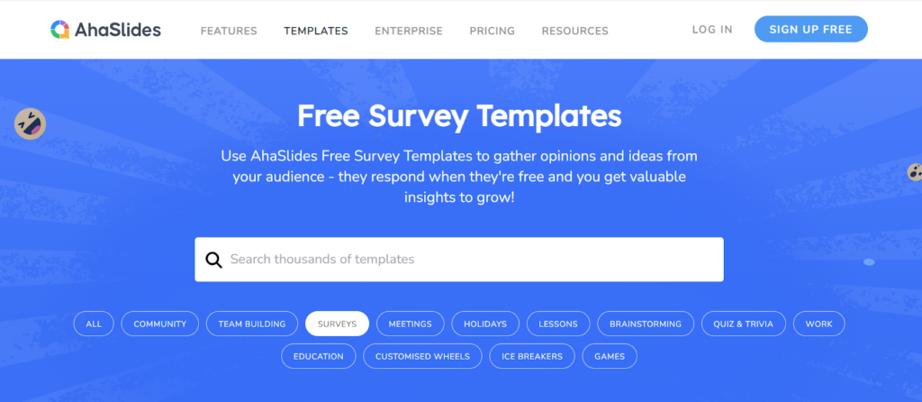 Top 8 Best Free Survey Maker Platforms - AhaSlides